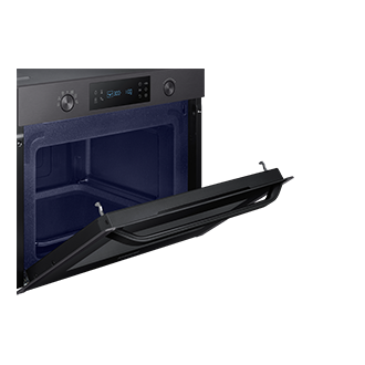 Wygodne otwieranie od góry i pojemne wnętrze kuchenki mikrofalowej Samsung dla wygody i bezpieczeństwa