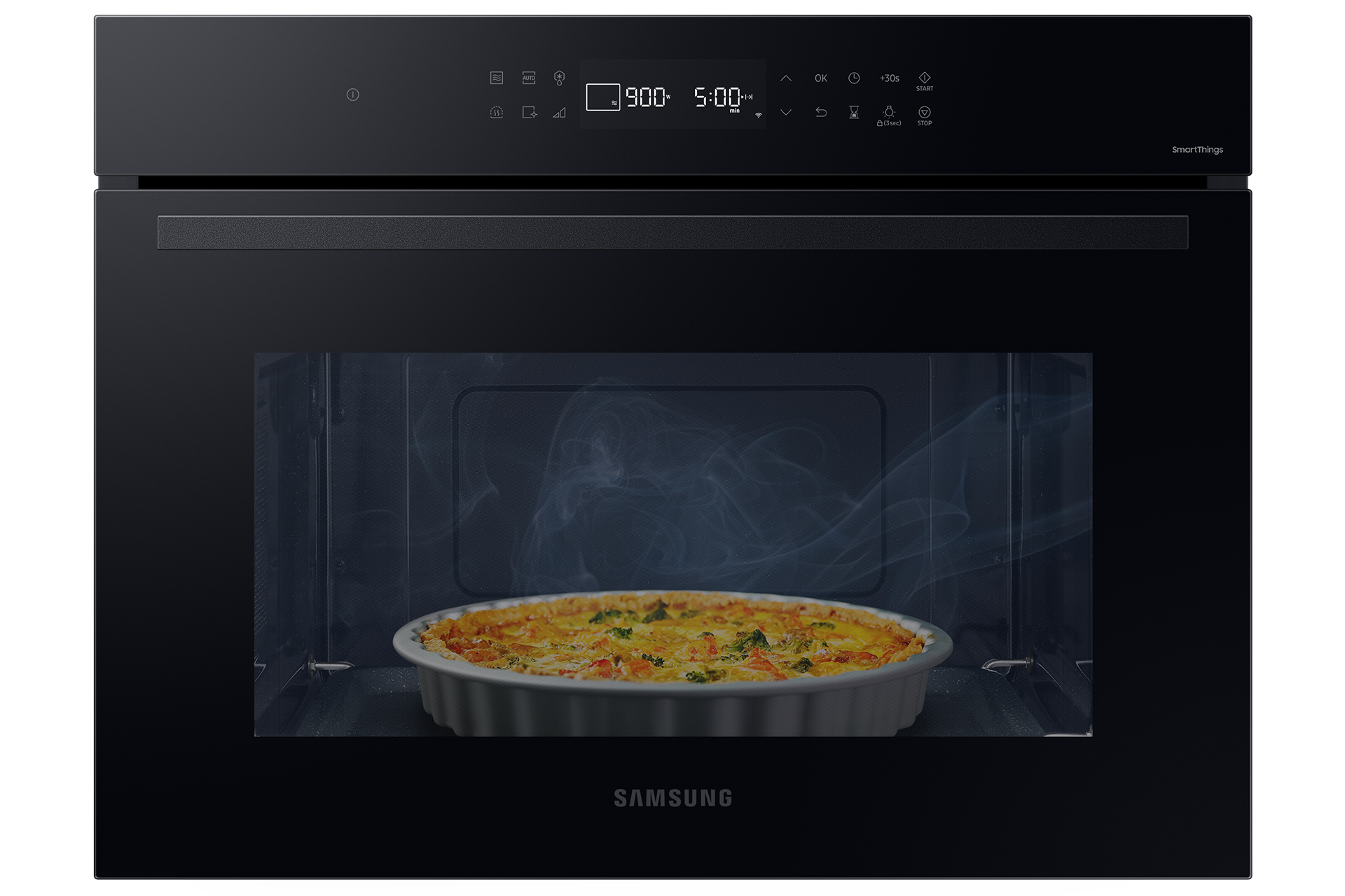 Mikrofalówka do zabudowy 900 W Auto Cook Podtrzymywanie ciepła NQ5B4313GBK/U2 Czarne szkło