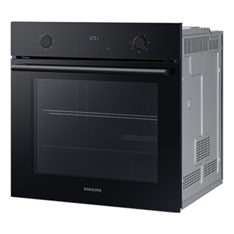 Piekarnik elektryczny NV68A1140BK/EO marki Samsung ustawiony po przekątnej.