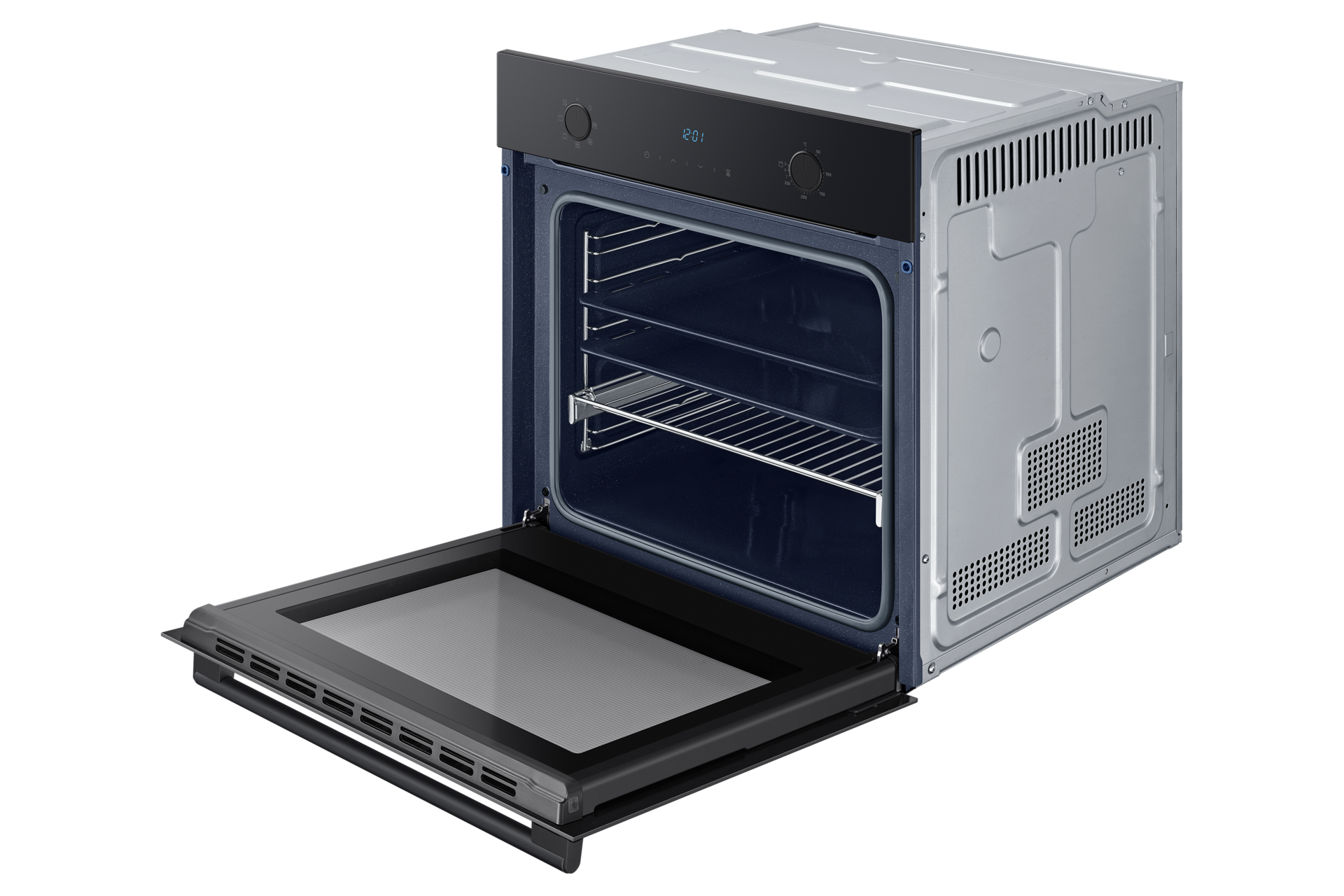 Na zdjęciu widoczny jest piekarnik czarne szkło NV68A1145RK/EO od marki Samsung.