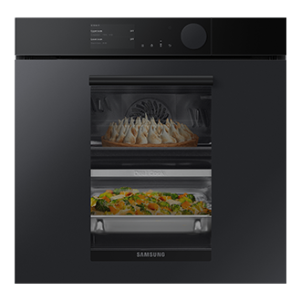 NV75T9979CD, Piekarnik parowy Dual Cook Real Steam, Infinite Line™, 75 L Satynowy grafit