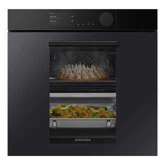 NV75T9979CD, Piekarnik parowy Dual Cook Real Steam, Infinite Line™, 75 L Satynowy grafit