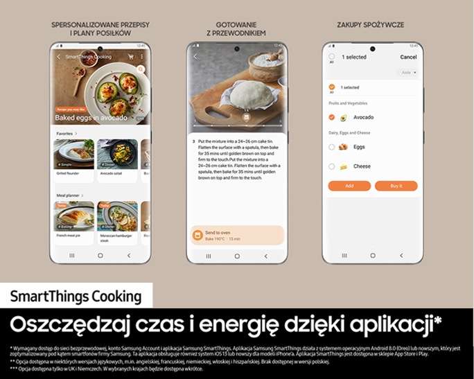 Piekarnik z termoobiegiem NV7B41201AK/U2 76l bokiem, otwarty z blachami do pieczenia w środku 