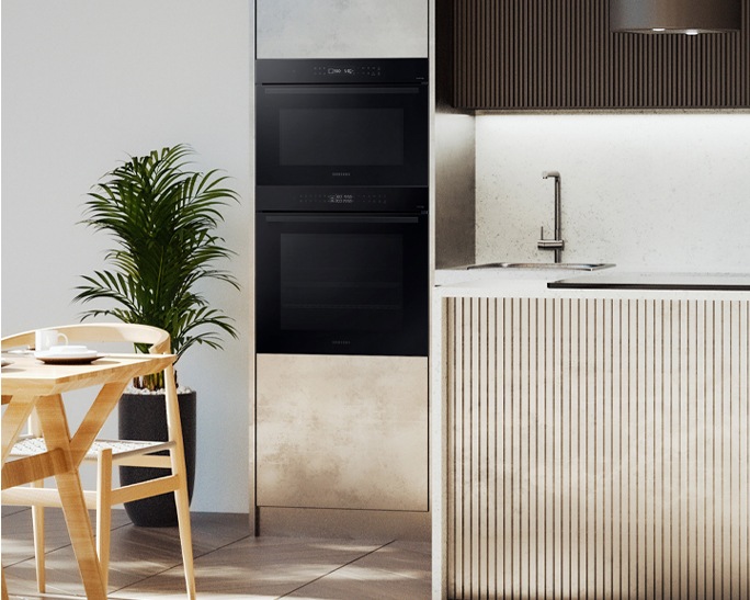 Piekarnik parowy NV7B42251AK/U2 z Dual Cook do zabudowy z drzwiami w pełni otwartymi 