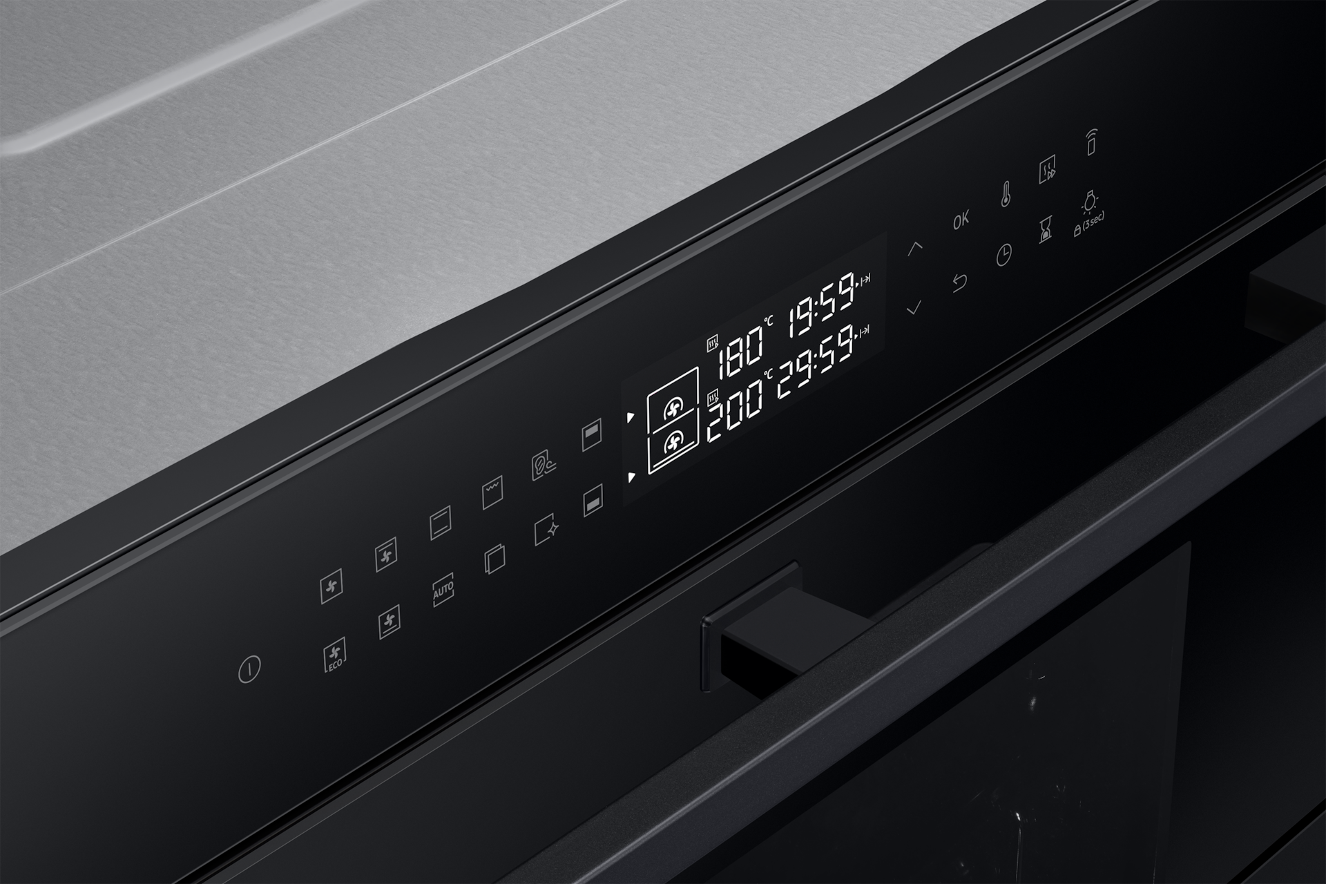 Piekarnik parowy NV7B43251AK/U2 z Dual Cook Flex z wyświetlaczem LED 