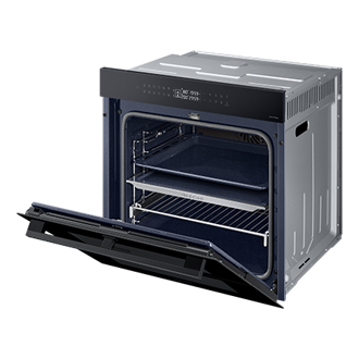 Piekarnik parowy NV7B4345VAS/U2 z Dual Cook Flex do zabudowy z uchylonymi drzwiami 