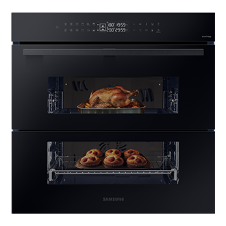 NV7B43251AK piekarnik z technologią Dual Cook Flex, Wi-Fi Czarne szkło