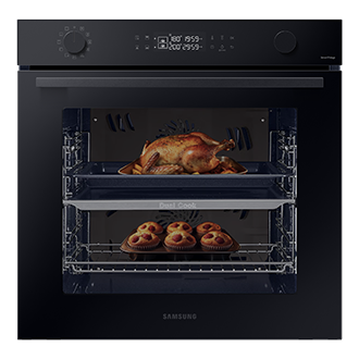 NV7B44207AK piekarnik z technologią Dual Cook, WiFi	 Czarne szkło
