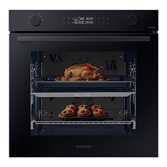 NV7B44251AK piekarnik z technologią Dual Cook, WiFi Czarne szkło