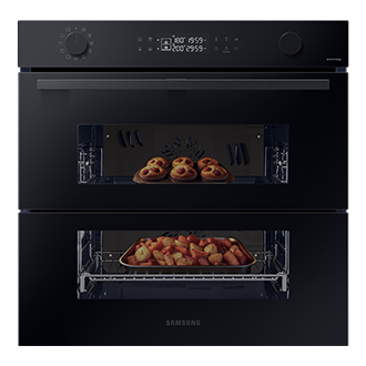 NV7B45251AK piekarnik z technologią Dual Cook Flex, WiFi Czarne szkło 