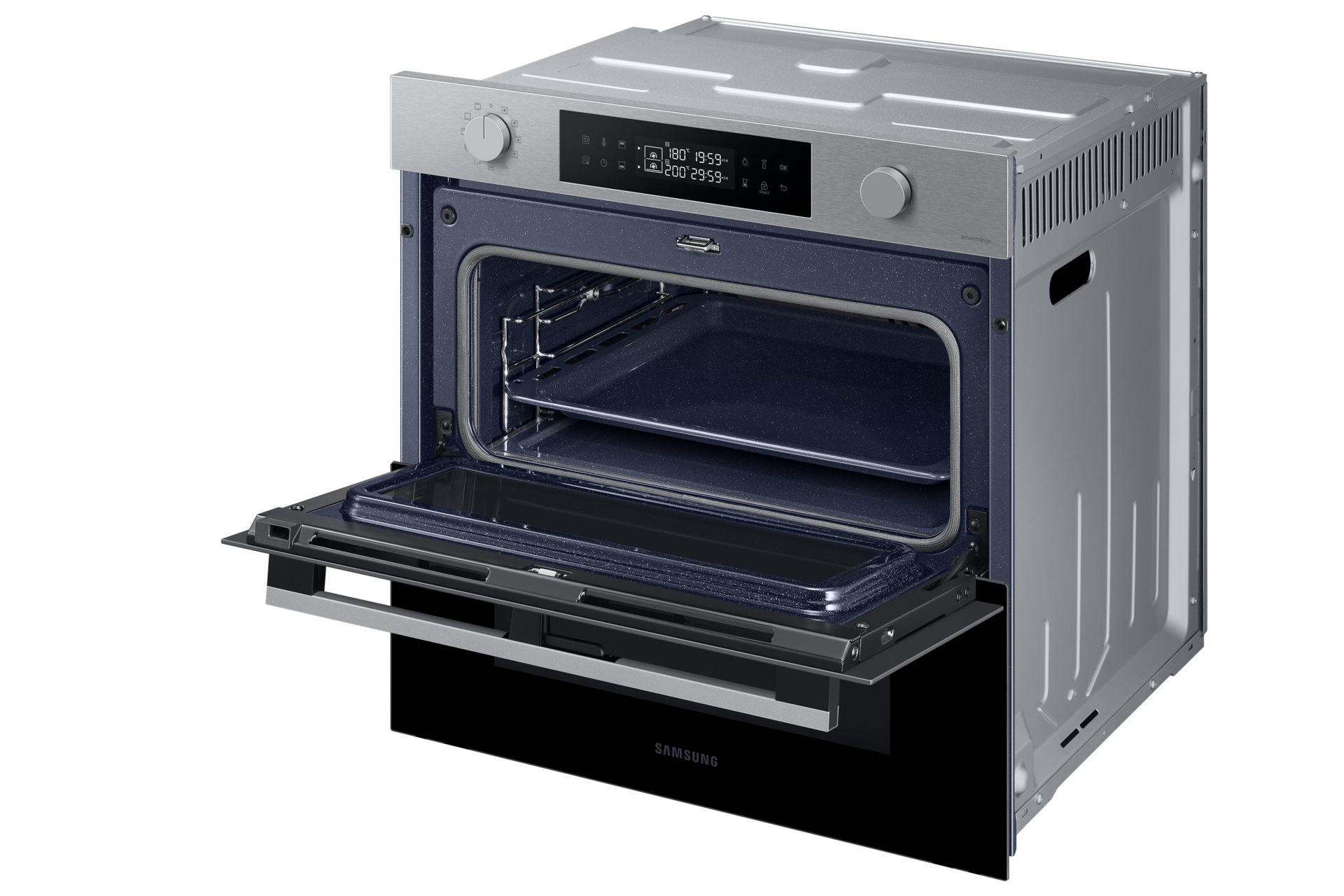 Piekarnik parowy NV7B4345VAS/U2 z Dual Cook do zabudowy z otwartą w pełni jedną komorą 