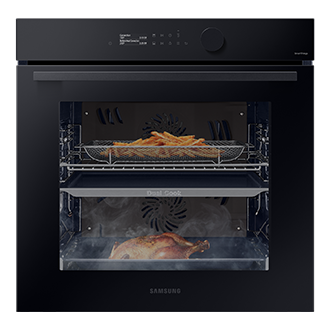 NV7B5645TAK piekarnik parowy Natural Steam z technologią Dual Cook, WiFi Czarne szkło