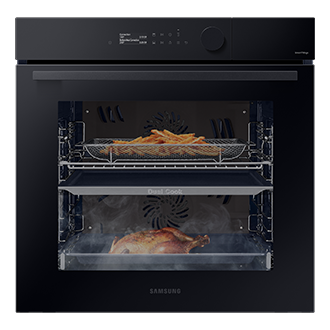 NV7B5660RAK piekarnik parowy Steam Assist z technologią Dual Cook WiFi Czarne szkło