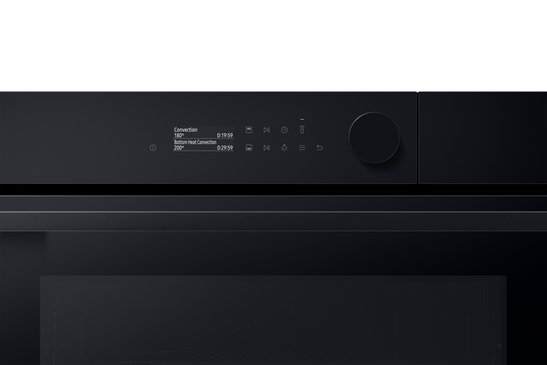 Wyświetlacz LED piekarnika parowego Steam Assist Samsung NV7B5660XAK/U2 z Dual Cook do zabudowy 