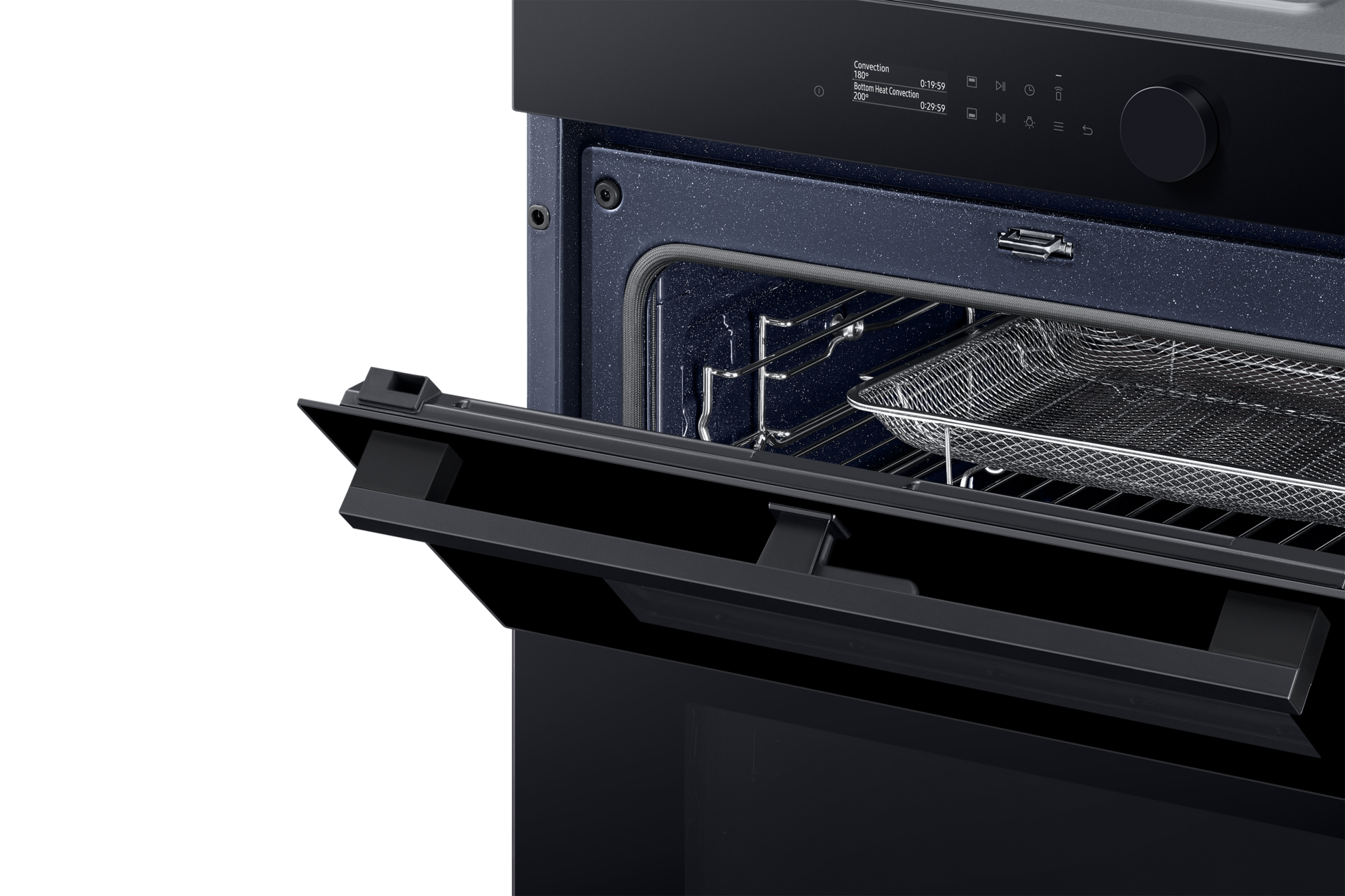 Piekarnik parowy NV7B5745PAK/U2 z Dual Cook z uchyloną górną komorą