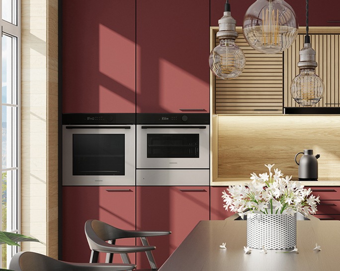 Piekarnik parowy NV7B5745PAK/U2 z Natural Steam do zabudowy bokiem 