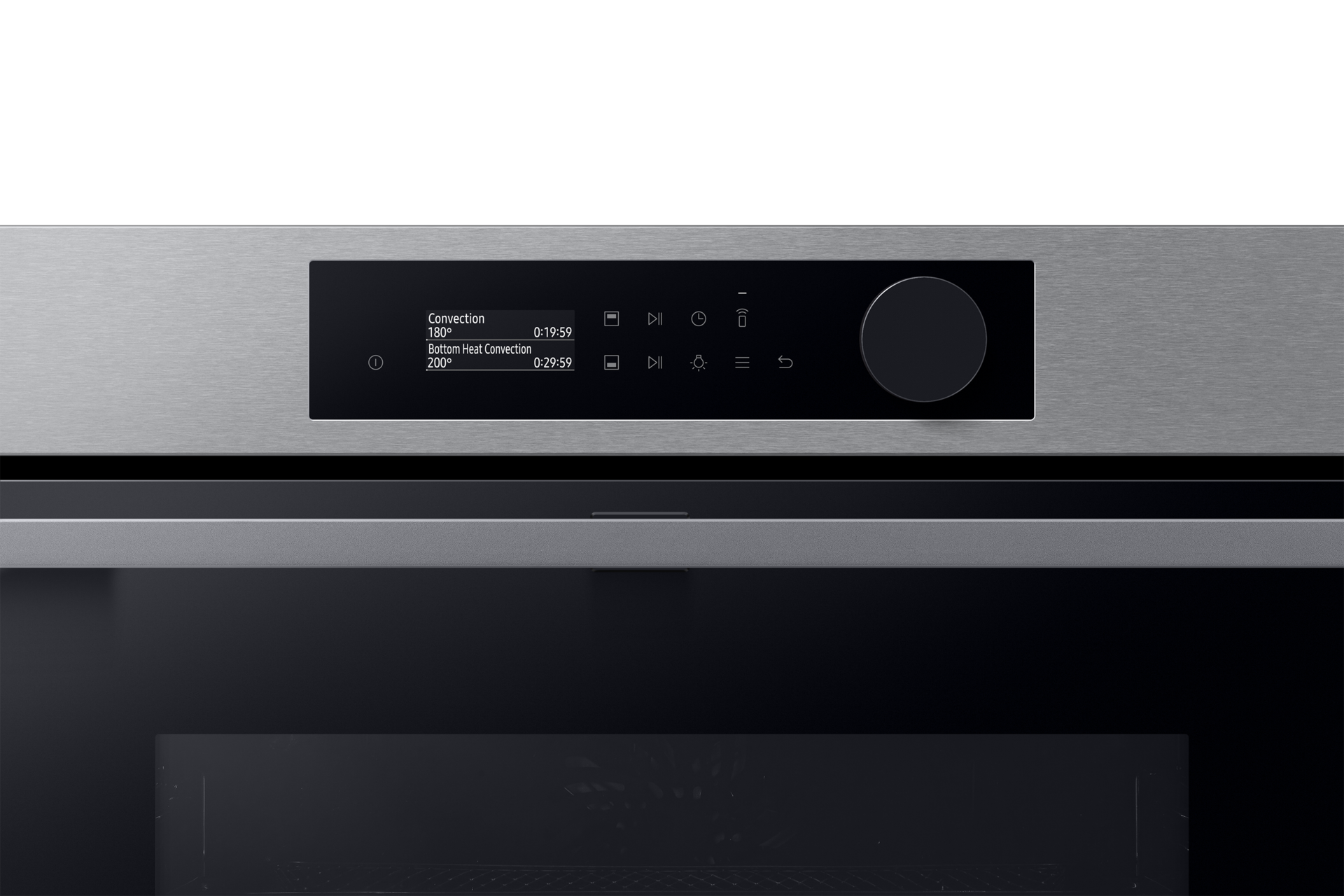 Wyświetlacz LED piekarnika parowego NV7B5745PAS/U2 z Dual Cook do zabudowy 