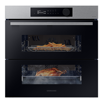 NV7B5745PAS piekarnik parowy Natural Steam z technologią Dual Cook Flex, WiFi Stal nierdzewna