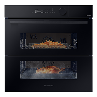 NV7B5765XAK piekarnik parowy Steam Assist z technologią Dual Cook Flex, WiFi Czarne szkło