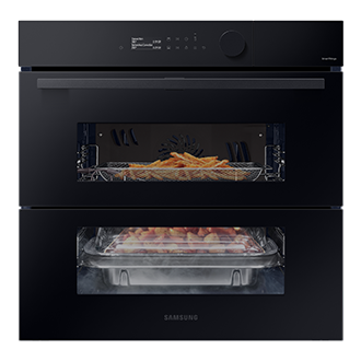 NV7B5785JAK piekarnik parowy Steam Cook z technologią Dual Cook Flex, WiFi Czarne szkło
