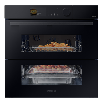 NV7B6795JAK, Piekarnik parowy Steam Cook z technologią Dual Cook Flex Czarne szkło