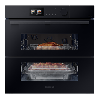 NV7B6799JAK piekarnik parowy Steam Cook z technologią AI Dual Cook Flex, WiFi Czarne szkło
