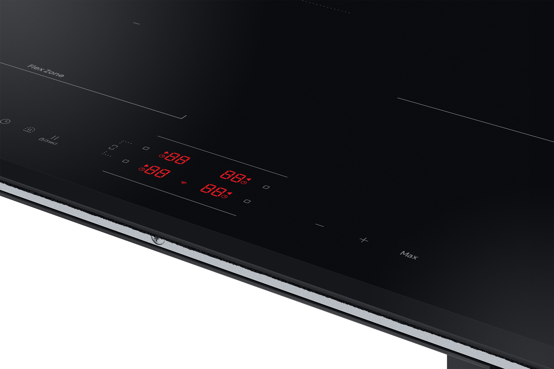 Wyświetlacz płyty indukcyjnej SlimFit NZ64B5046KK/U2 po skosie w lewo