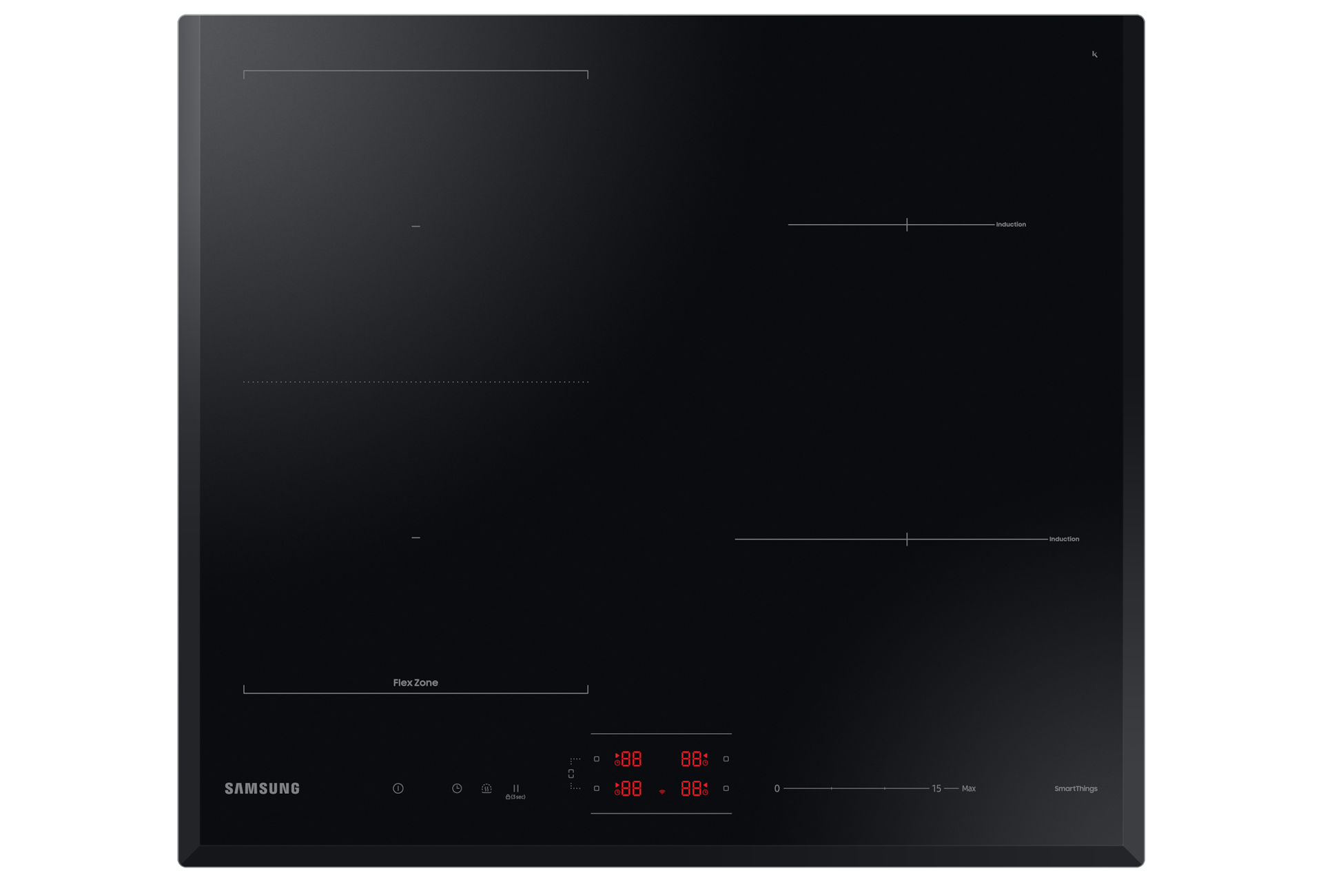 Фото - Варильна поверхня Samsung NZ64B5046KK, płyta indukcyjna SlimFit, WiFi, 60 cm z łączo 