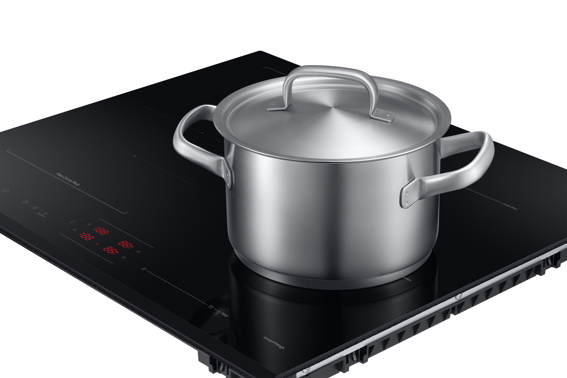 Płyta indukcyjna SlimFit NZ64B6056GK/U2 z garnkiem po skosie 