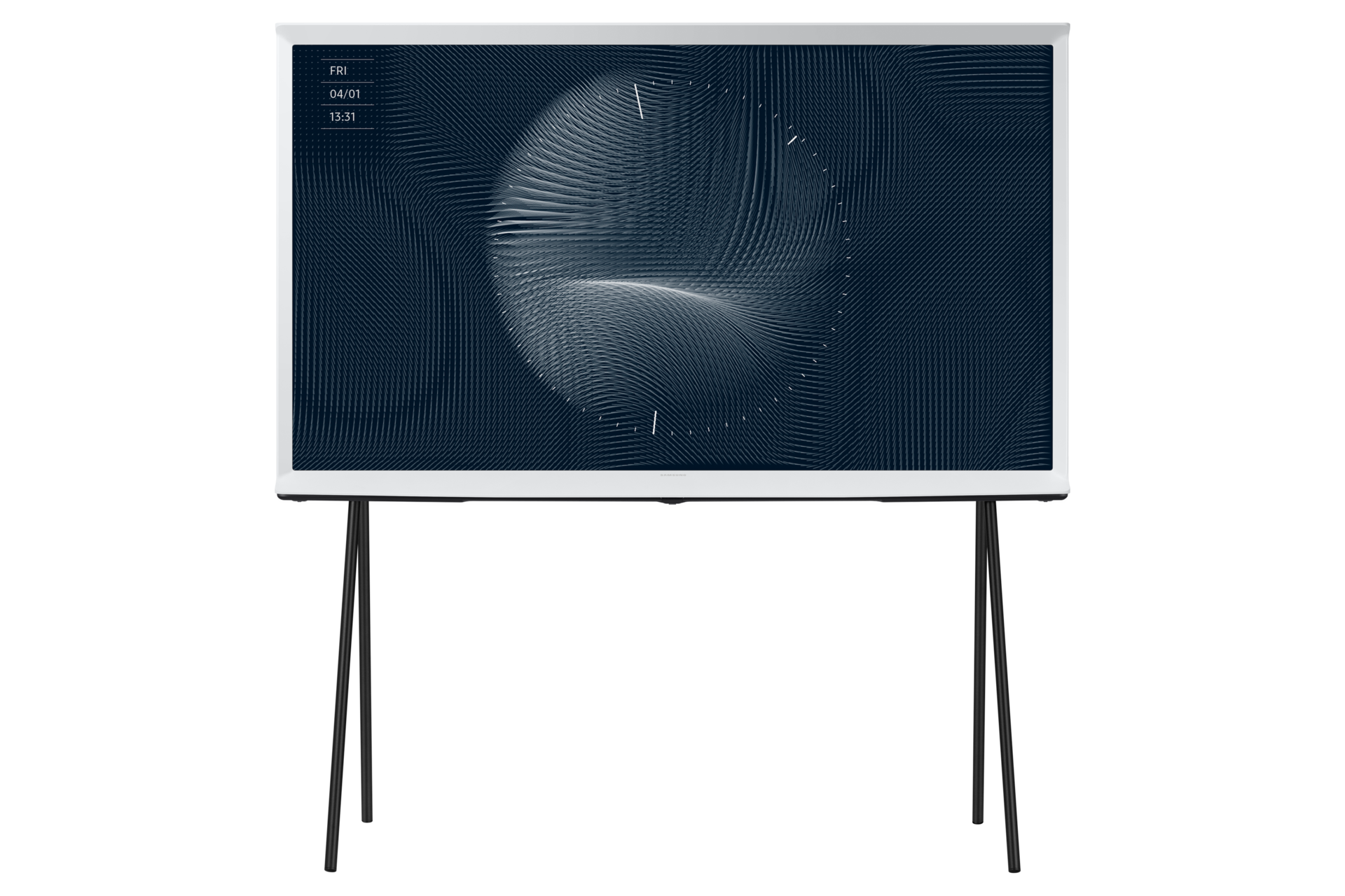 Nowy telewizor Samsung 50" The Serif LS01B - widok z przodu