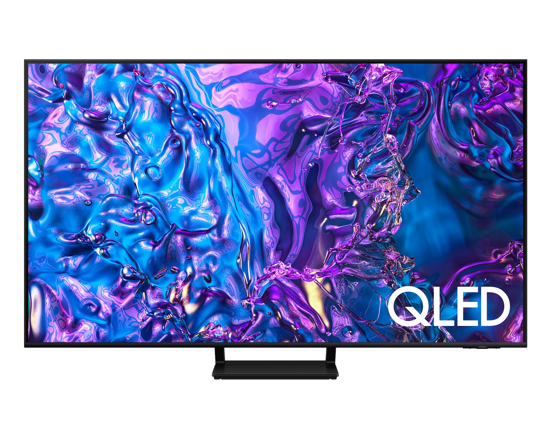 Telewizor 55” QLED 4K Q70D stojący na podstawie, widok na wprost