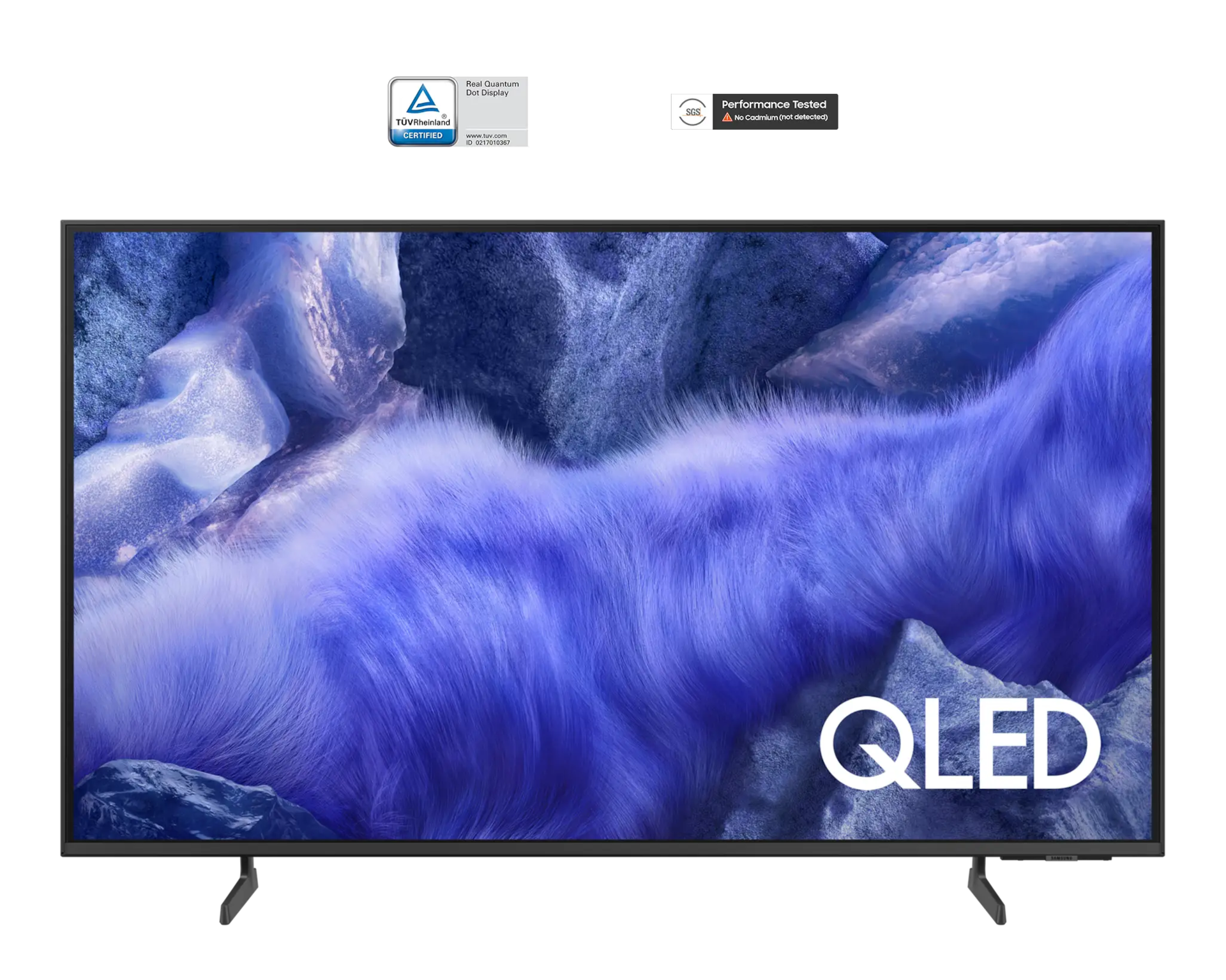 55" QLED QEF1 4K Samsung Vision AI Smart TV (2025) Titanium Gray