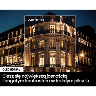 Rzut z lewej Telewizor 55” OLED S95D 4K Smart TV QE55S95DATXXH