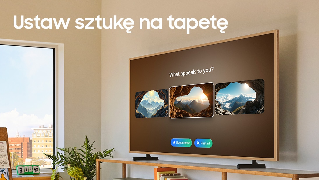 Tapeta AI – zamień czarny ekran w dzieło sztuki | Samsung AI TV