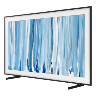 The Frame Pro LS03HW 4K Samsung Vision AI Smart TV (2026) QE55LS03HWUXXH R-Perspective1 Black Modern Frame Design with Wireleess One Connect