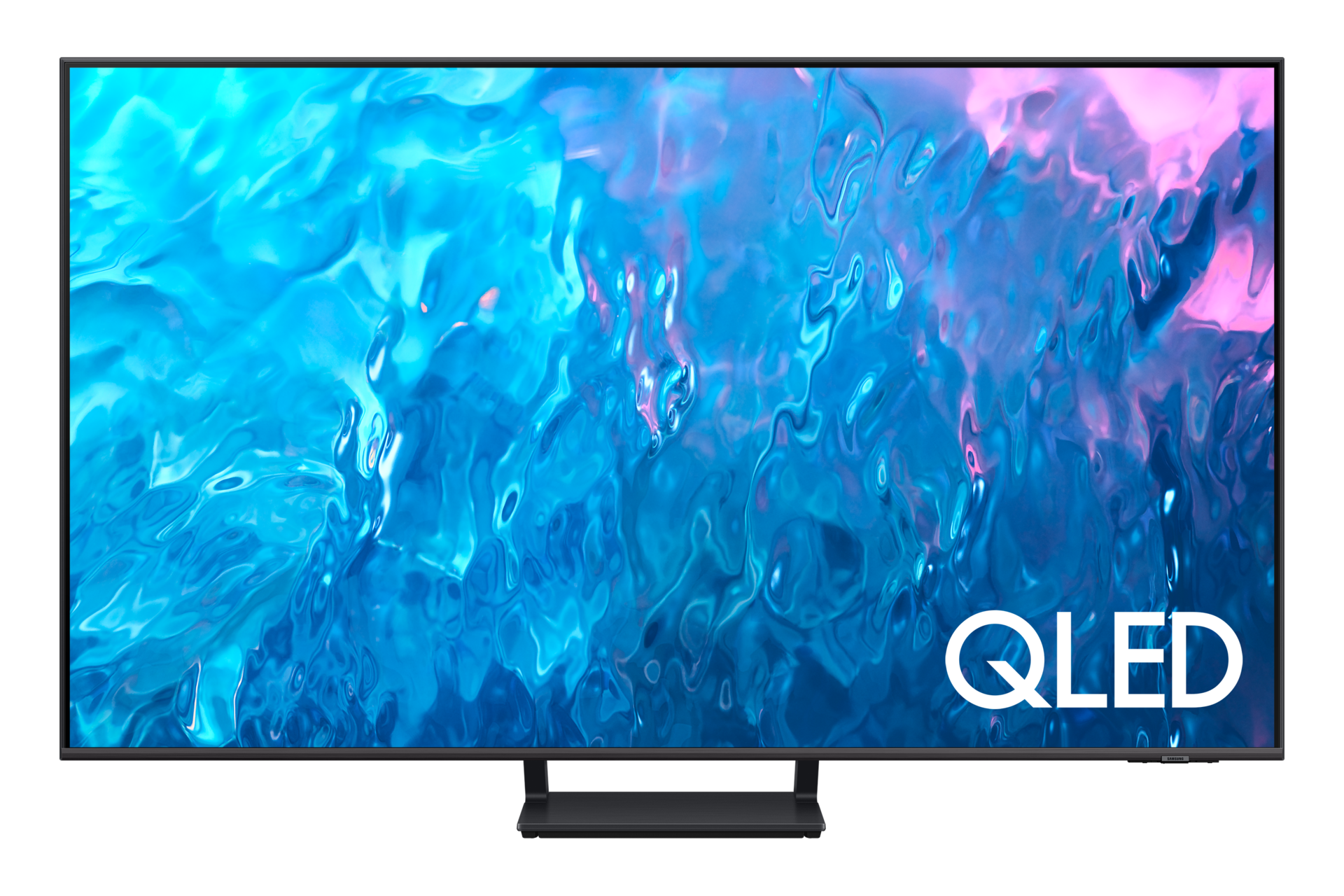 Telewizor Samsung QLED Q70C QE65Q70CATXXH - widok na wprost telewizora
