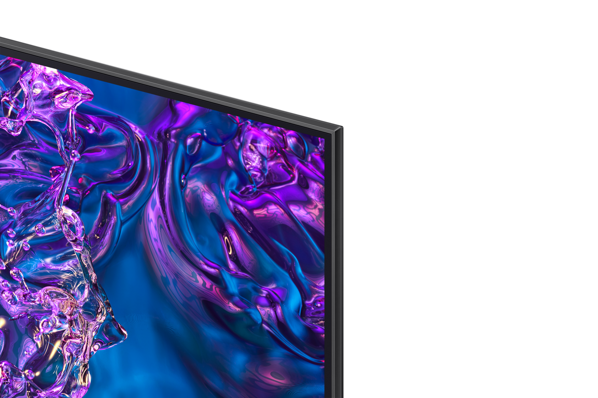 Zbliżenie na krawędź Telewizora 65” QLED 4K Q77D QE65Q77DATXXH