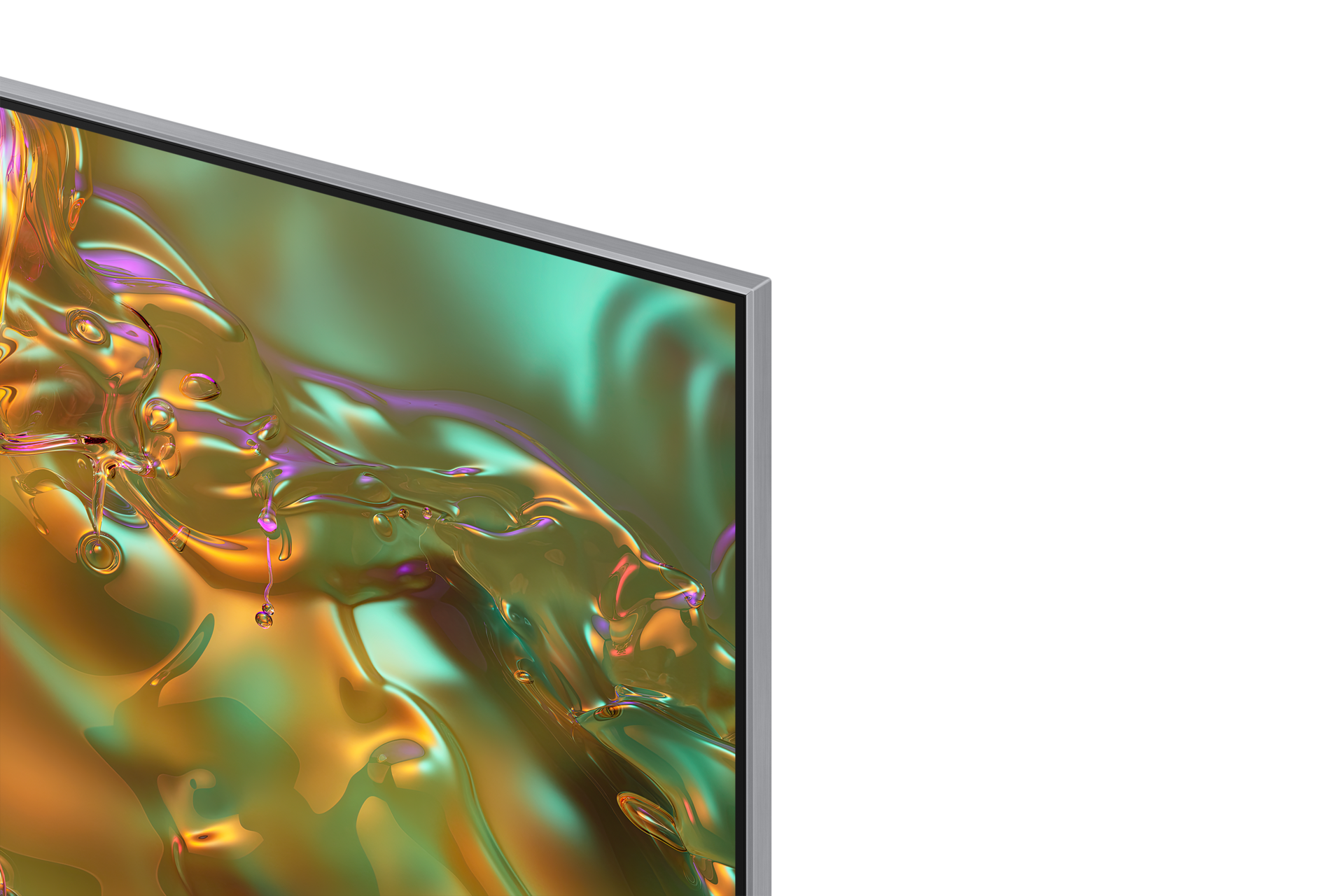 Zbliżenie na krawędź Telewizora 65” QLED 4K Q80D QE65Q80DATXXH