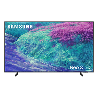 Telewizor 65" Neo QLED QN1EF 4K Samsung Vision AI Smart TV (2025) - widok z przodu z napisem Samsung NeoQLED