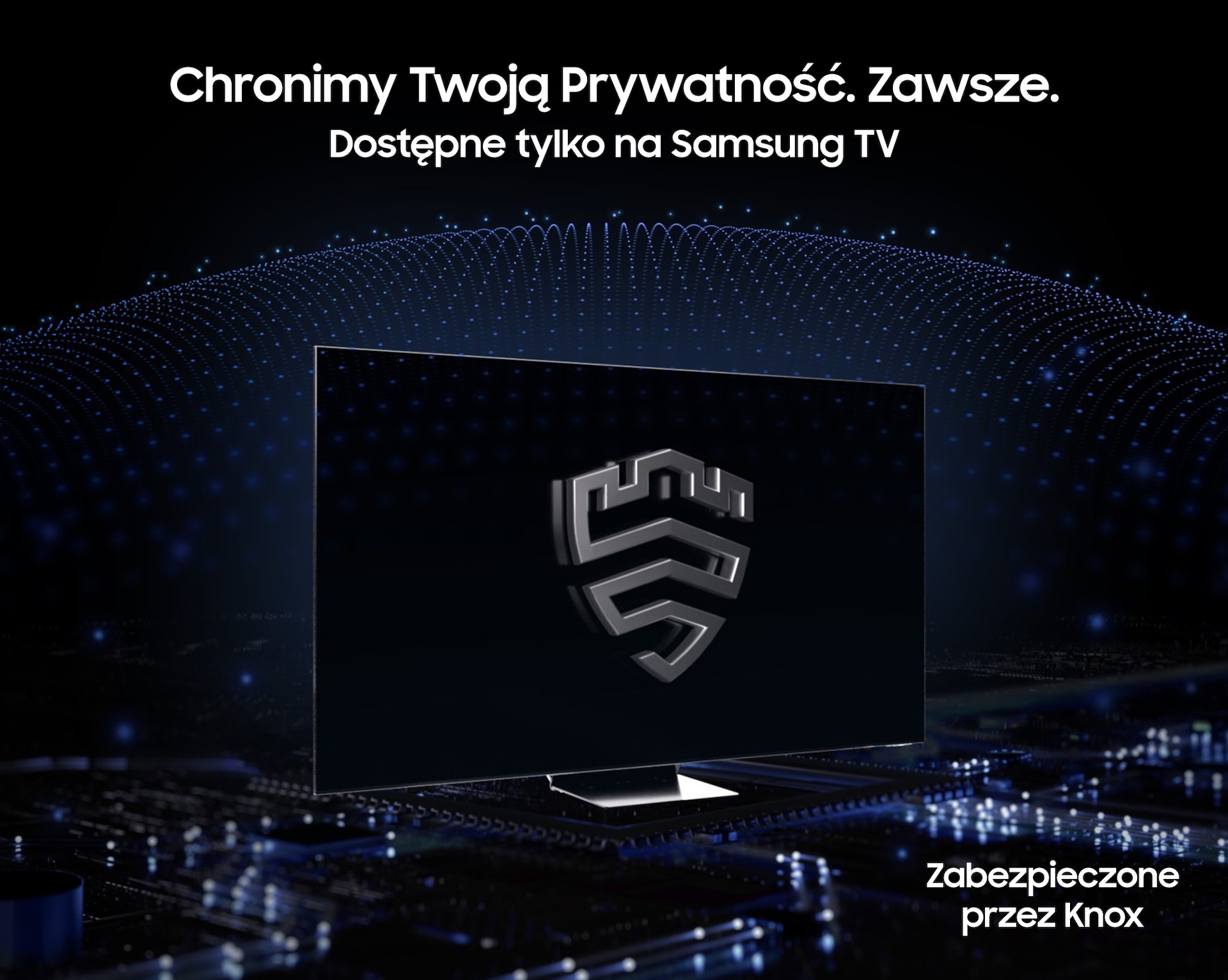 Chronimy Twoją prywatność. Zawsze. Telewizor jest zabezpieczony przez Samsung Knox. (QE65QN80FAUXXH)