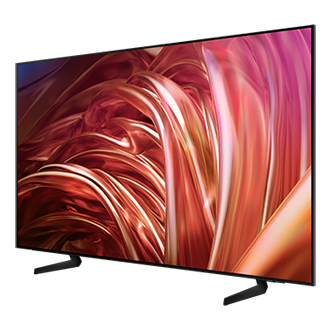 Telewizor 65” OLED 4K S85D  stojący na podstawie, widok z prawej