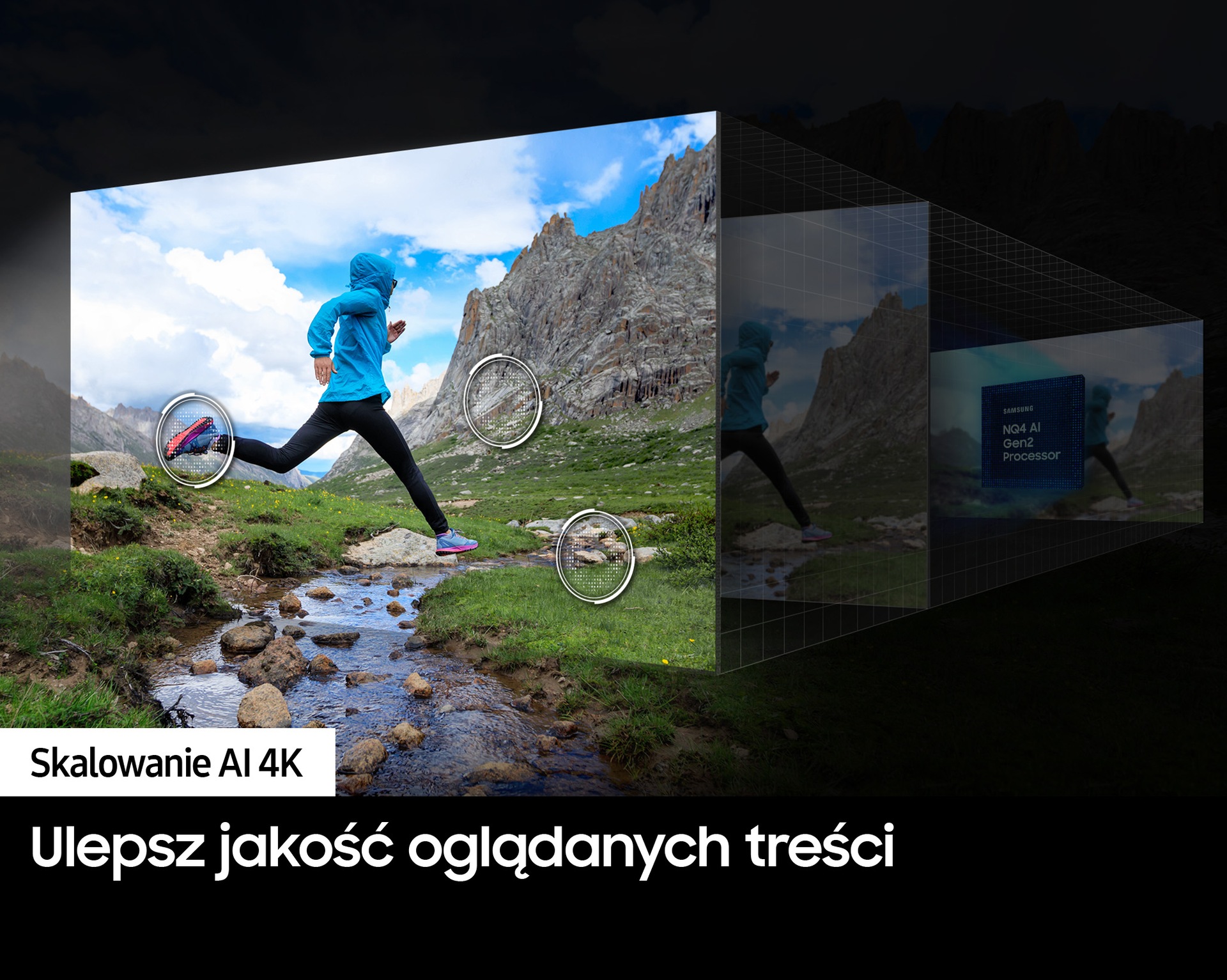 75” QLED 4K Q70D QE75Q70DATXXH ze skalowanie 4K AI