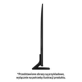 Telewizor 75” QLED 4K Q70D stojący bokiem