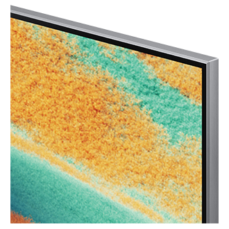 Telewizor 75" Neo QLED QN85F 4K Samsung Vision AI Smart TV (2025) - widok skośny z prawej strony ze zbliżeniem