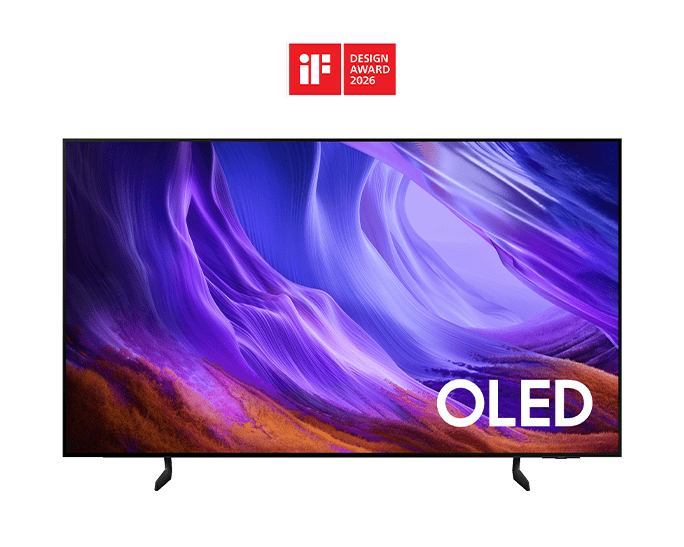 OLED S85H 4K Samsung Vision AI Smart TV (2026) QE55S85HAEXXH Front Graphite 