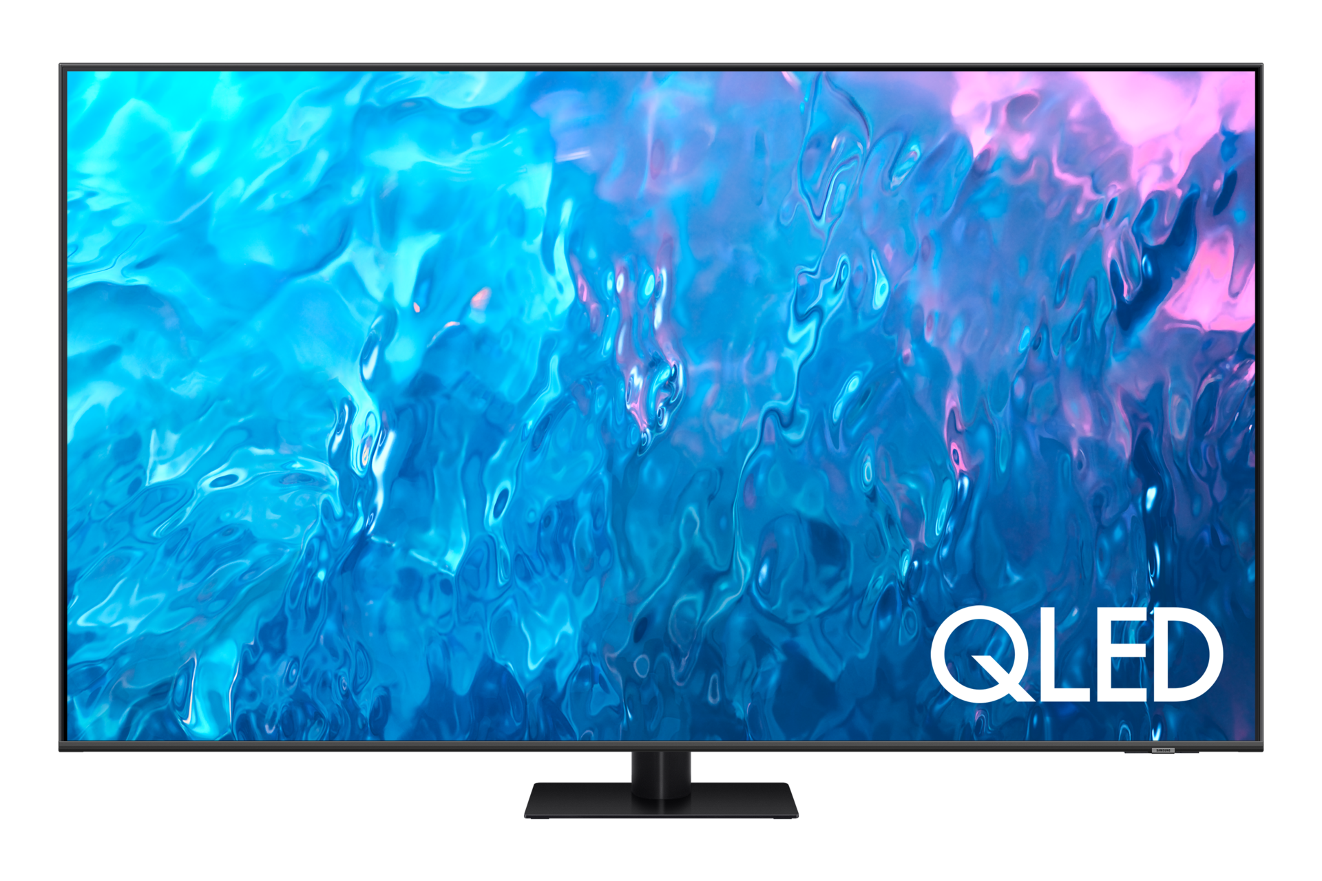 Telewizor Samsung QLED Q70C QE85Q70CATXXH - widok na wprost telewizora