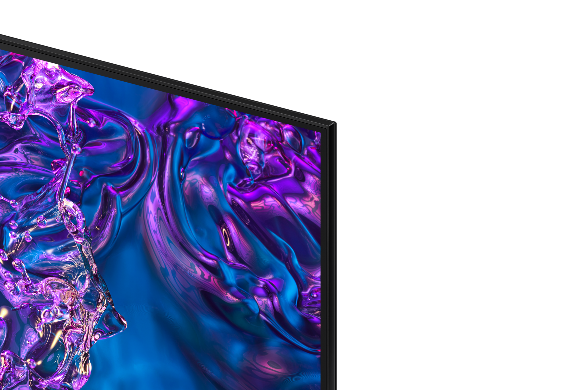 Zbliżenie na krawędź Telewizora 85” QLED 4K Q70D QE85Q70DATXXH