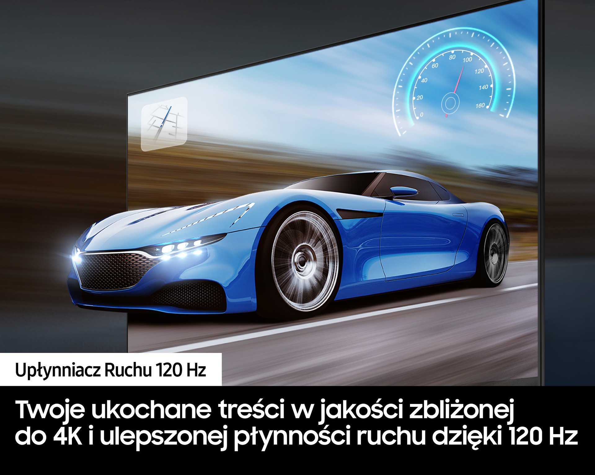 Upłynniacz Ruchu 120 Hz w TV 85” QLED 4K Q70D  QE85Q70DATXXH