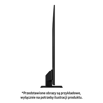 Telewizor 85” QLED 4K Q70D stojący bokiem