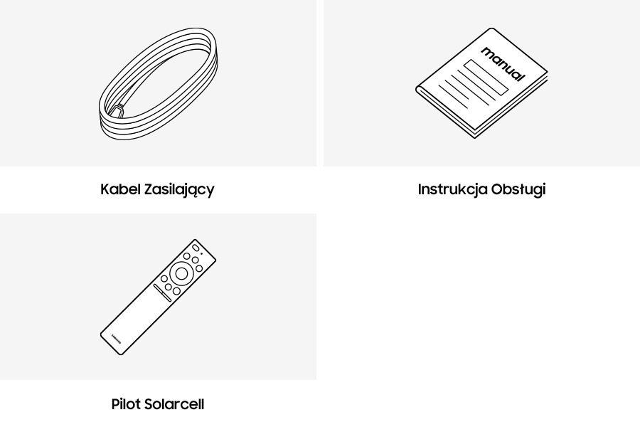 Akcesoria w zestawie z QLED 98 cali Q80C QE98Q80CATXXH